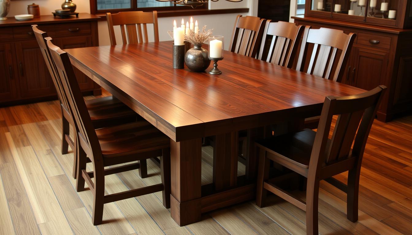 mission style dining room table