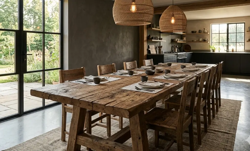 10 Best Reclaimed Wood Dining Tables for Rustic Style Homes