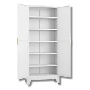 GAIOUS Metal Pantry Cabinet 75 Inch White | Proven 180lb Shelf Capacity