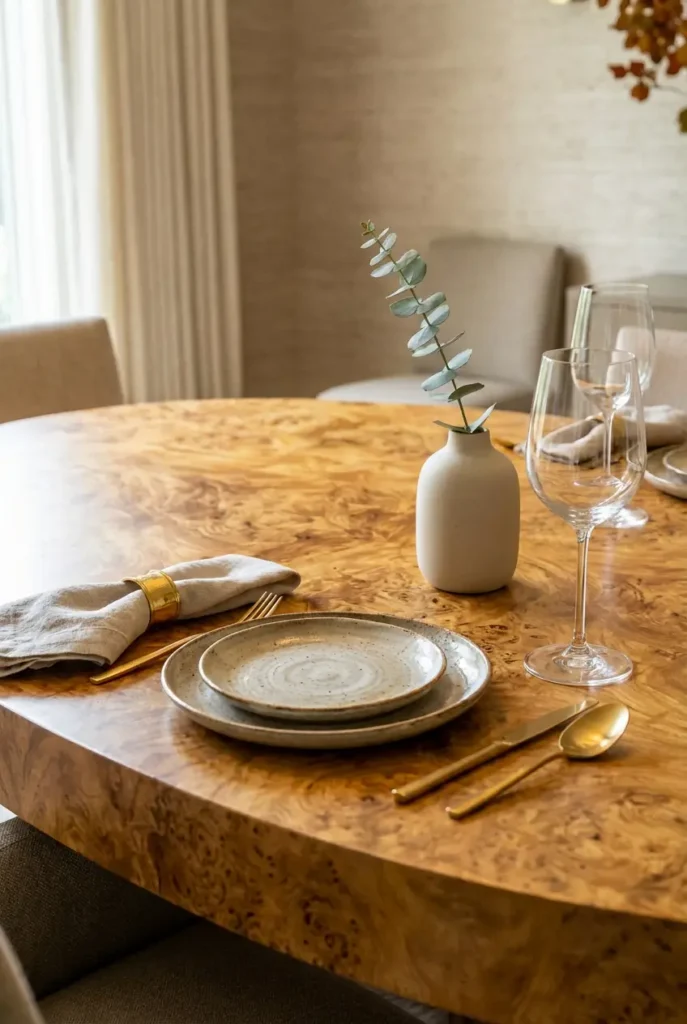 How to Choose the Perfect Burl Wood Dining Table