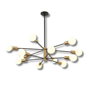 RUIYEY Sputnik Chandelier 12-Light Adjustable - Verified 50 Range