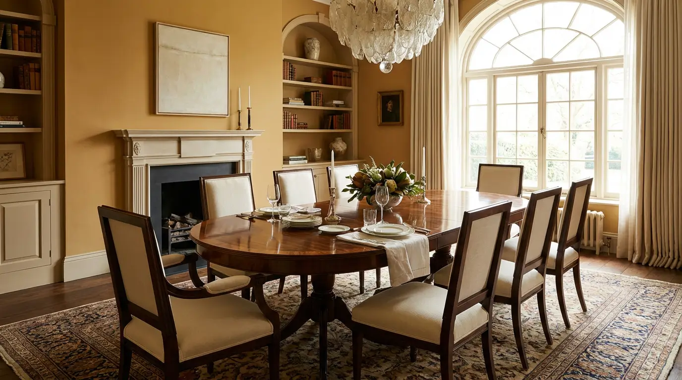 elegant oval wood dining tables
